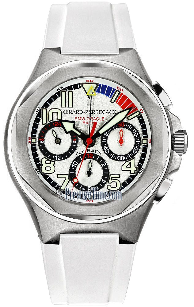 Girard Perregaux Laureato Flyback Chronograph BMW Oracle Racing Mens Watch