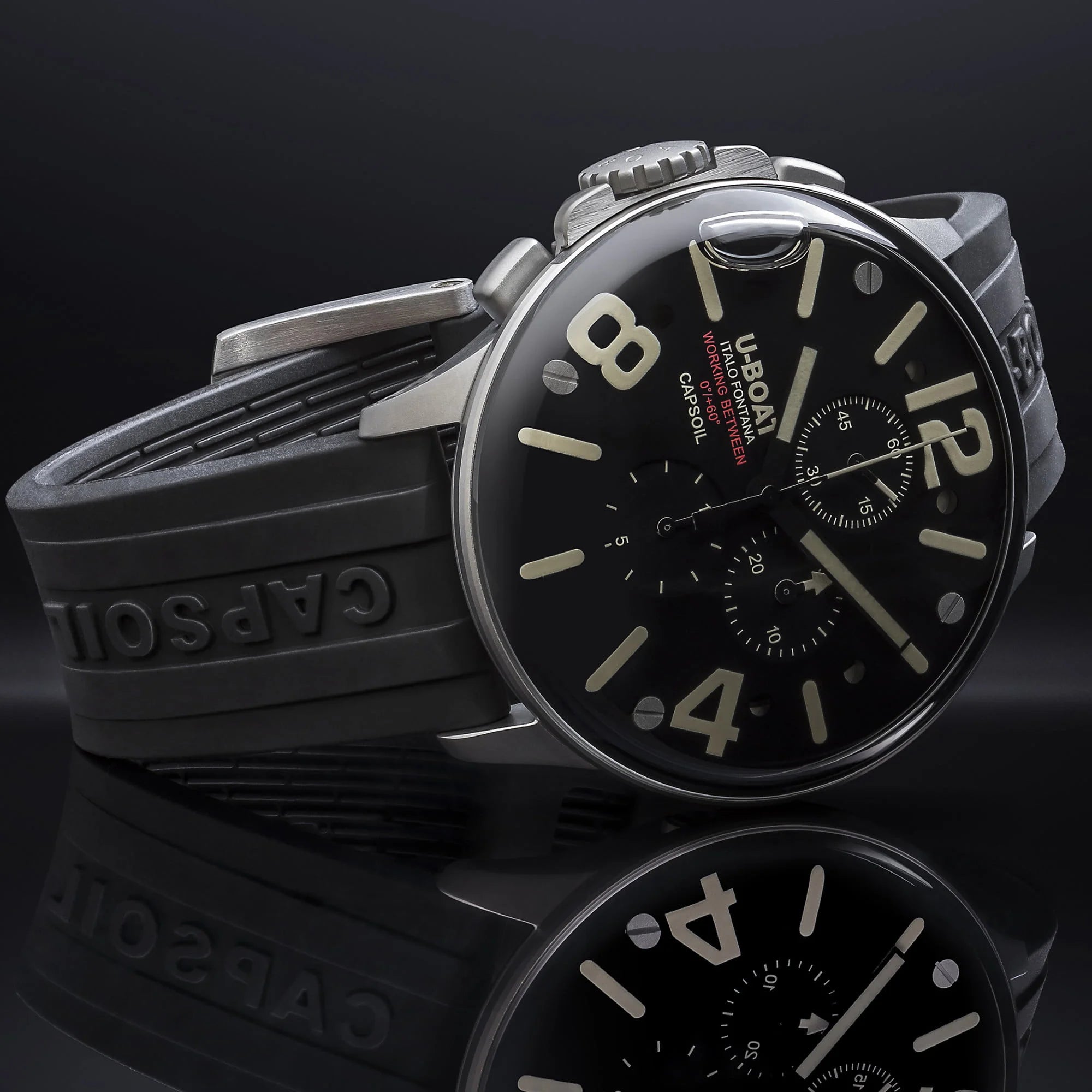 Uboat CAPSOIL CHRONO 45MM SS 8111/E