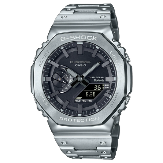 G-Shock GMB2100D-1A Full Metal Casioak Silver Bluetooth Solar