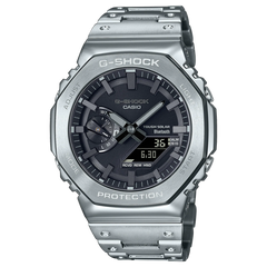 G-Shock GMB2100D-1A Full Metal Casioak Silver Bluetooth Solar