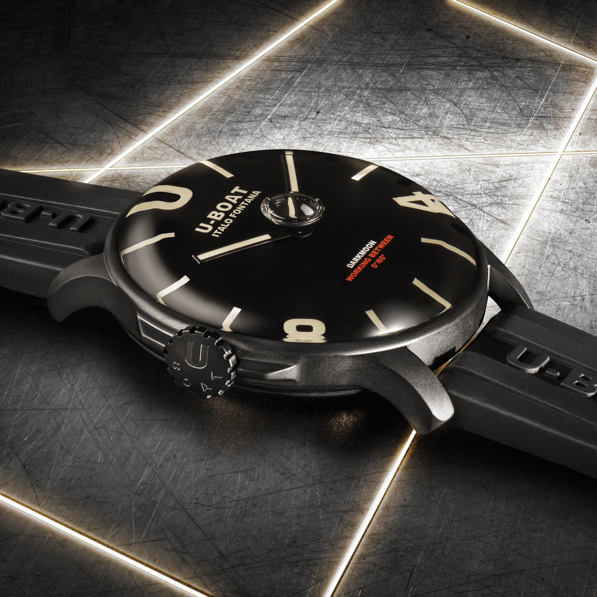 Uboat DARKMOON BLACK PVD 8464/E