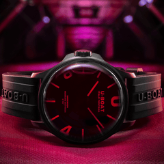 Uboat DARKMOON RED GLASS PVD 8466/D