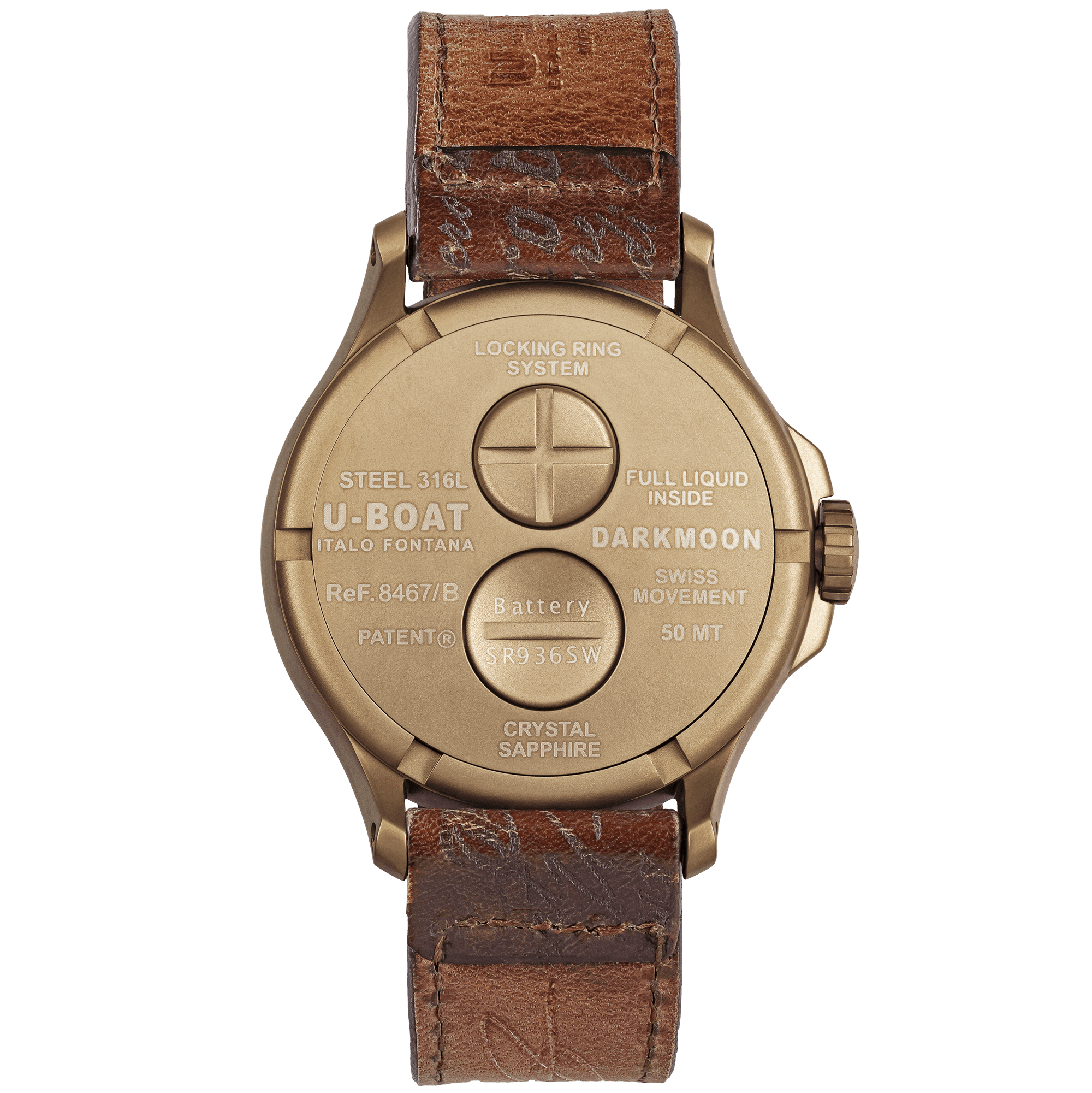 Uboat DARKMOON 44MM BLACK PVD BRONZO 8467/B