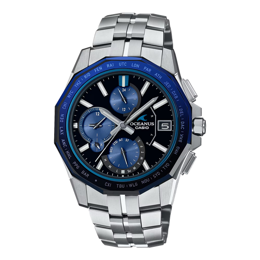 Casio OCWS6000-1A Oceanus Manta Faceted Bezel Sapphire