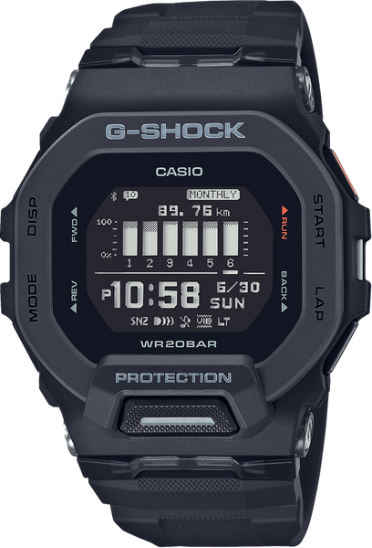 G-Shock GBD200-1 MOVE Stepcounter Bluetooth Square Black