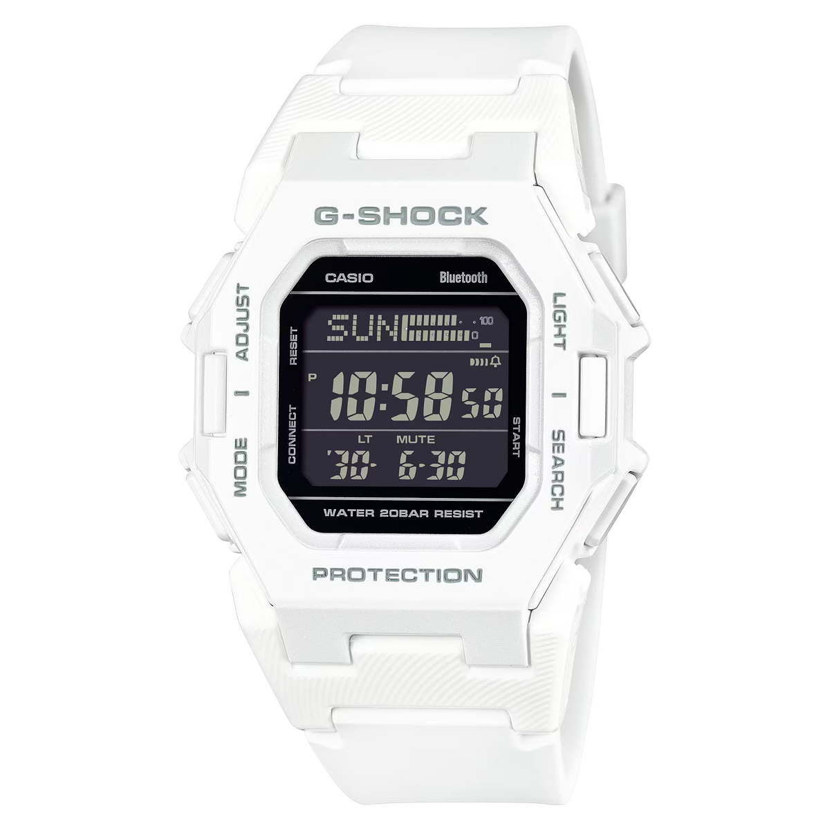 G-Shock GDB500-7 Digital Step Tracker Slim Compact White