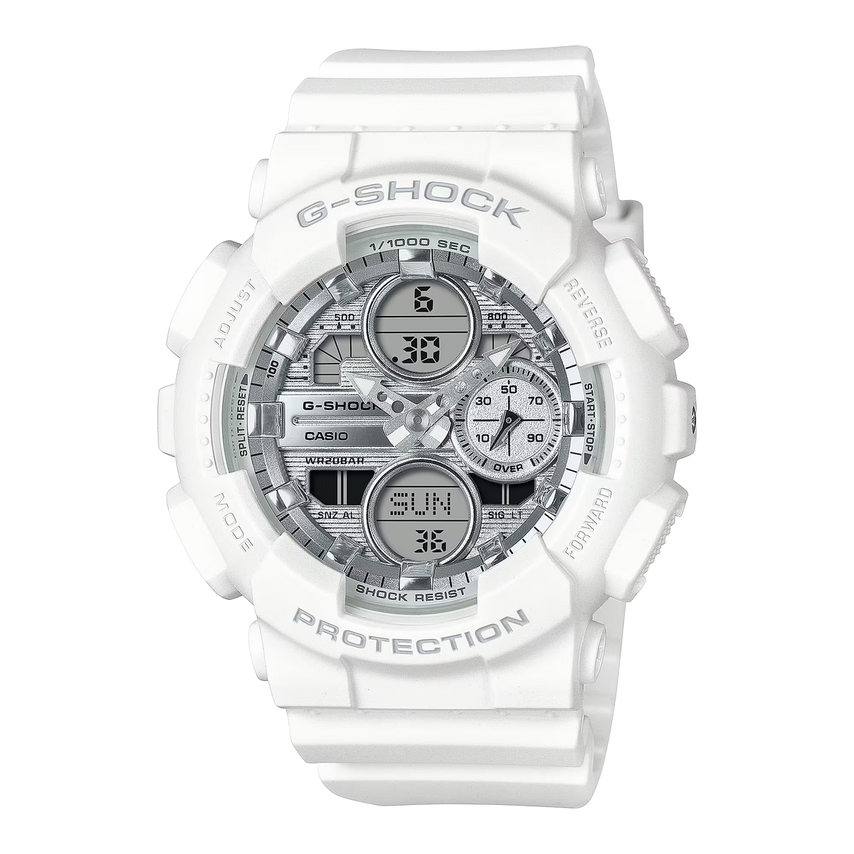 G-Shock GMAS140VA-7A White Sparkle Shine Womens Watch