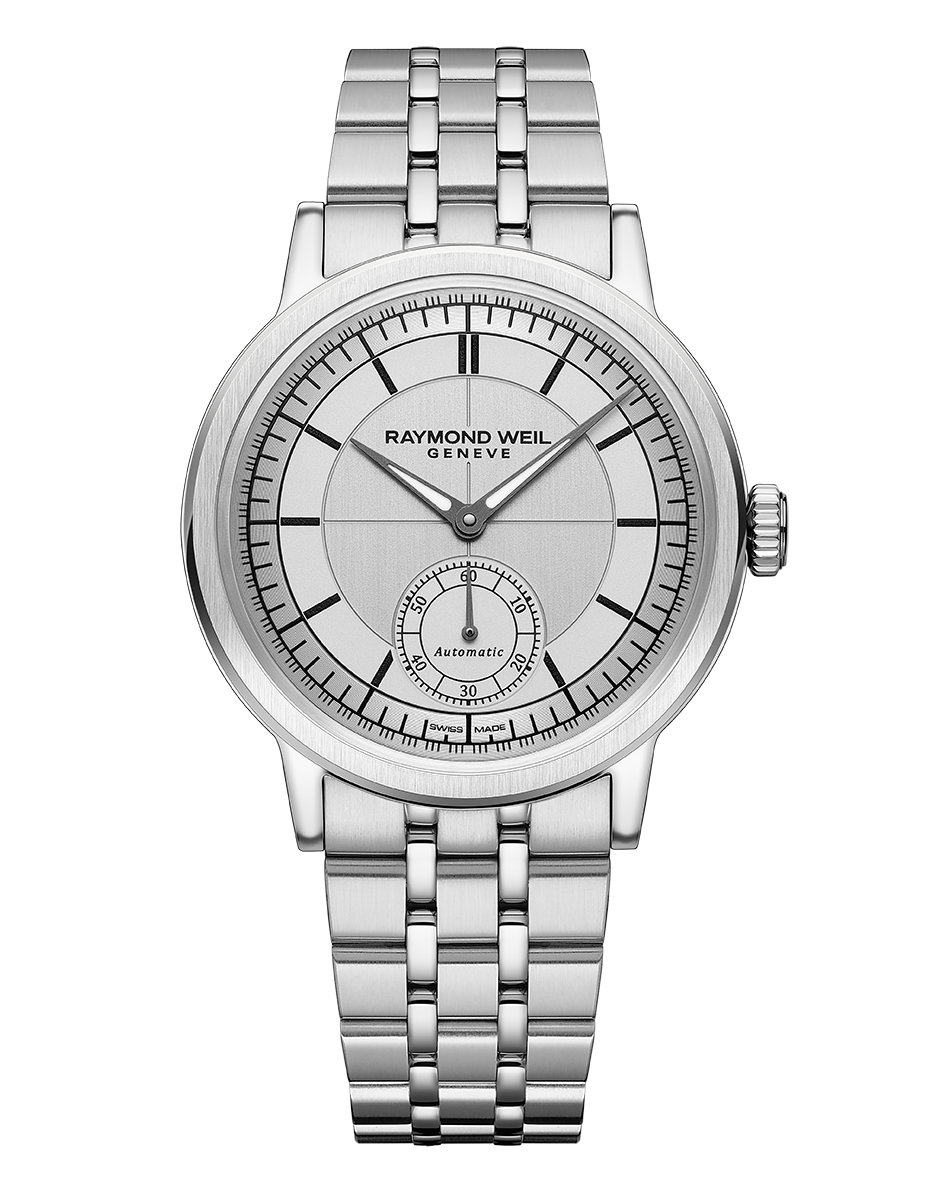 Millesime Men's Automatic Small Seconds Silver Sector Dial Bracelet Watch, 39.5mm 2930-ST-65001