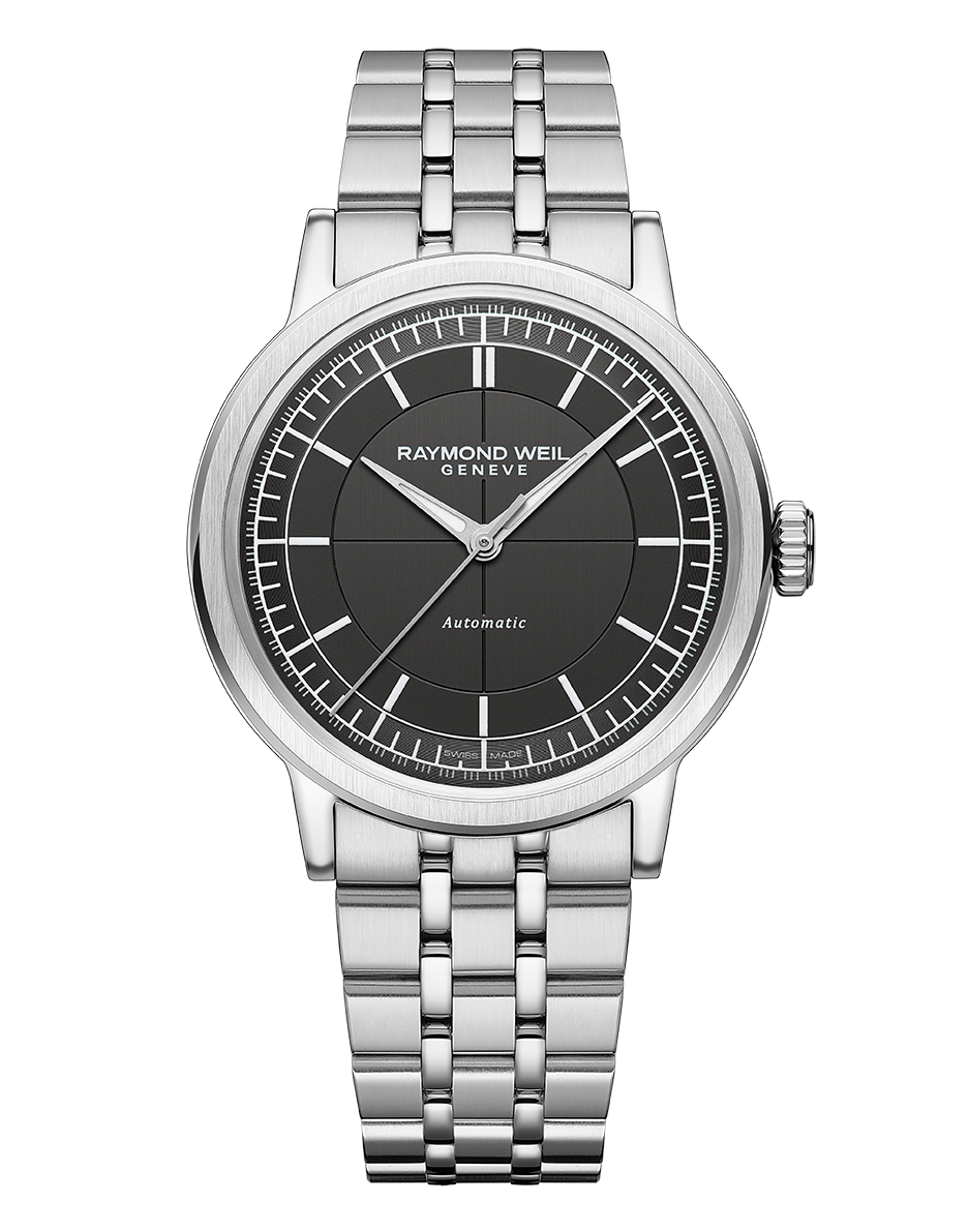 Millesime Men's Anthracite Sector Dial Bracelet Watch, 39.5mm 2925-ST-60001