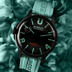 Uboat DARKMOON BK CURVE AQUAMARINE PVD 9526/B