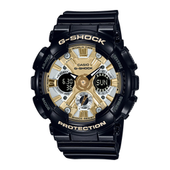 G-Shock GMAS120GB-1A Ana-Digi Black Gold Women's Watch