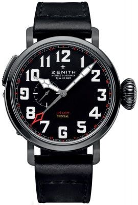 Zenith Pilot Black Dial Watch 96.2430.693