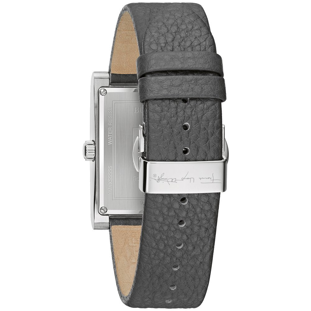 Bulova Stainless Steel Frank Lloyd Wright Mens Watch Watch 96A287