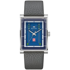 Bulova Stainless Steel Frank Lloyd Wright Mens Watch Watch 96A287