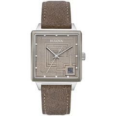 Bulova Stainless Steel Frank Lloyd Wright Mens Watch Watch 96A314