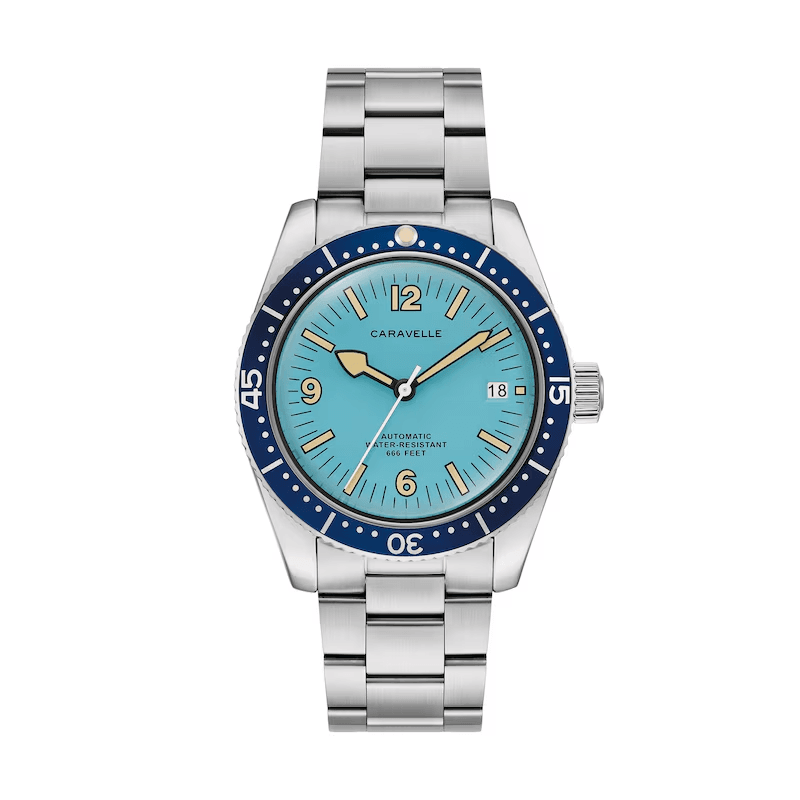 Caravelle Sea Hunter Blue Dial Automatic 39mm Vintage 43B178