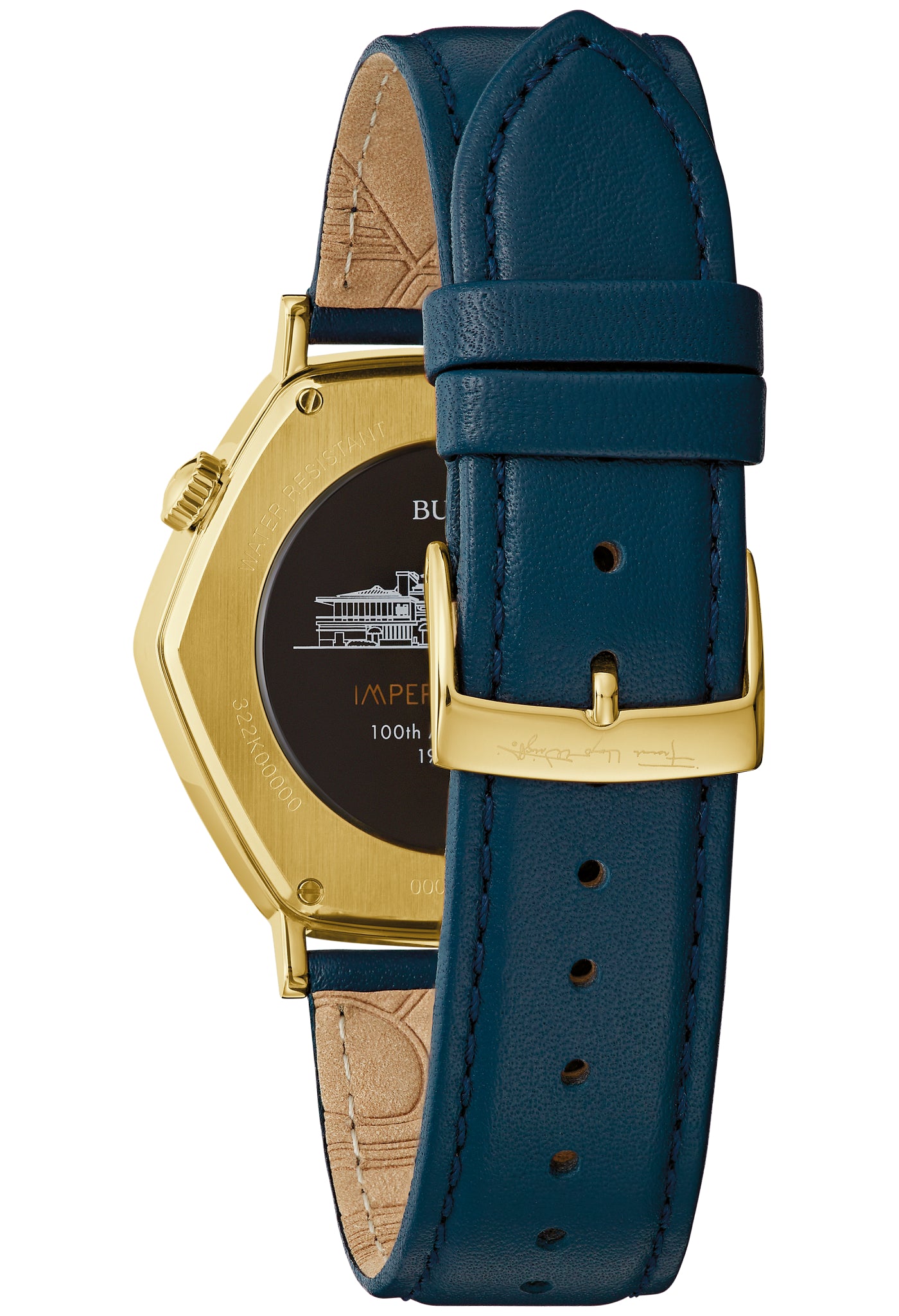 Bulova Stainless Steel Frank Lloyd Wright Mens Watch Watch 97A177