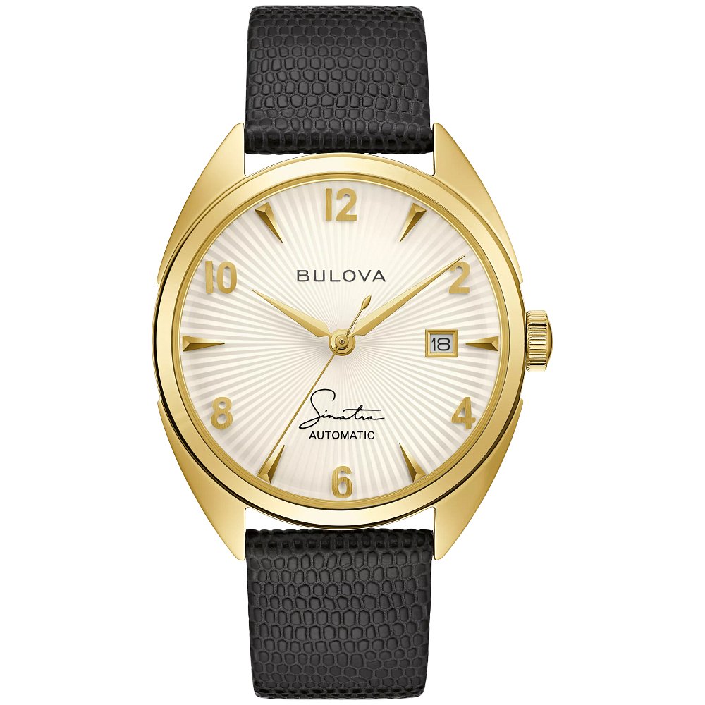 Bulova Stainless Steel Frank Sinatra Mens Watch Watch 97B196