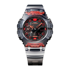 G-Shock GAB001G-1A Analog-Digital Bluetooth Translucent Black Red