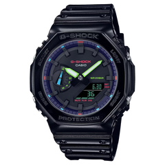 G-Shock GA2100RGB-1A Virtual Rainbow Cybertech Casioak