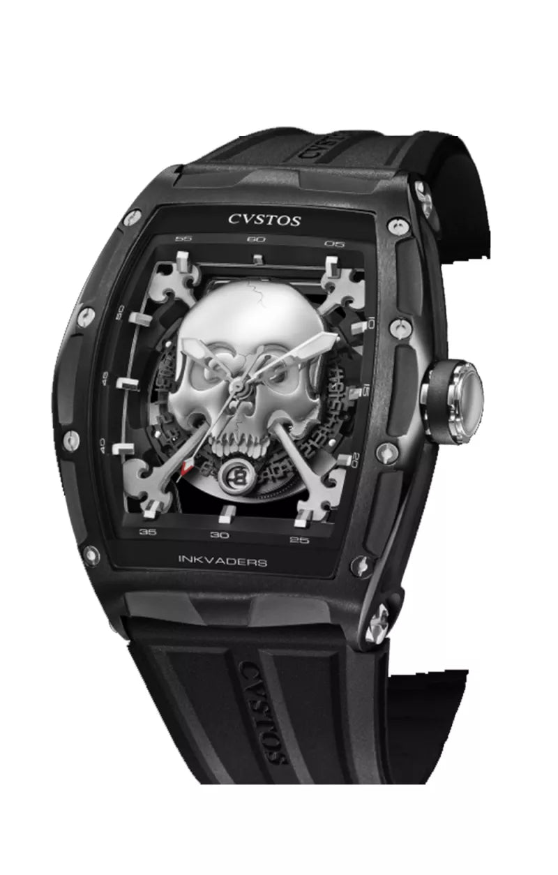 JETLINER II SKULL INKVADERS BLACK STEEL/TITANIUM A10101.4106001