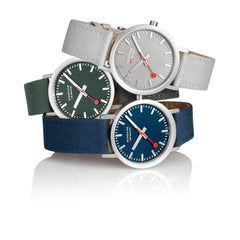 Mondaine Classic Deep Ocean Blue Textile, 36 mm A660.30314.40SBD