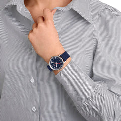 Mondaine Classic Deep Ocean Blue Textile, 36 mm A660.30314.40SBD