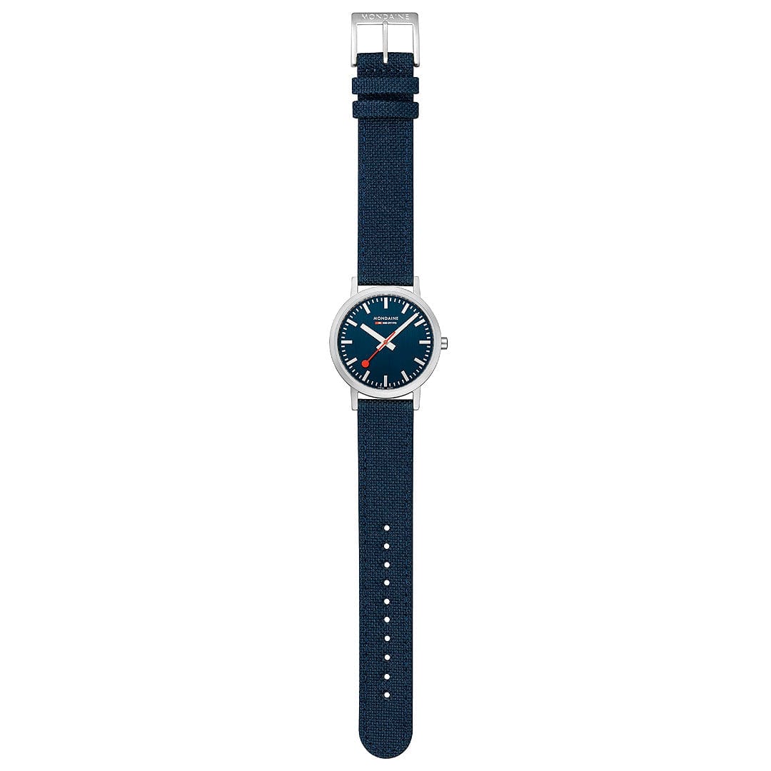 Mondaine Classic Deep Ocean Blue Textile, 36 mm A660.30314.40SBD