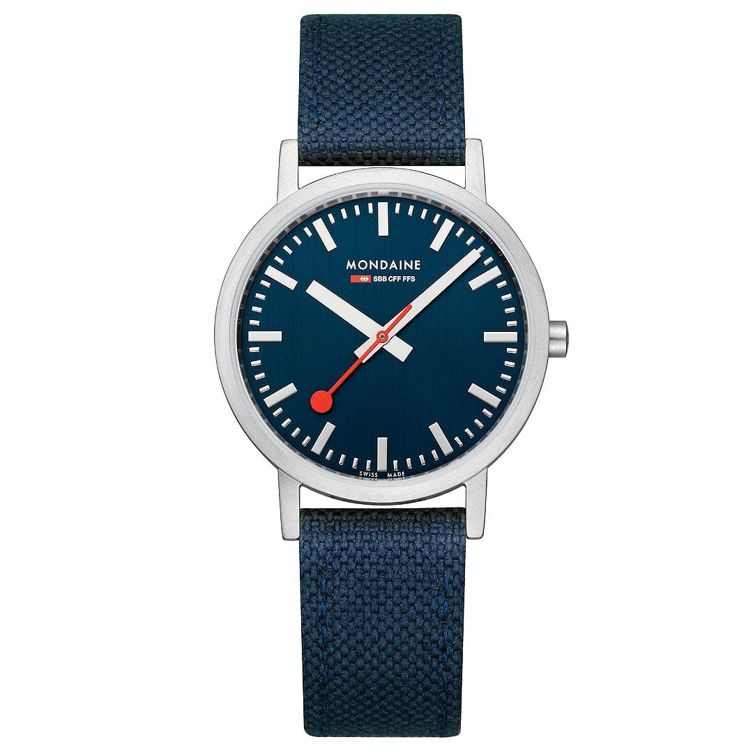 Mondaine Classic Deep Ocean Blue Textile, 36 mm A660.30314.40SBD