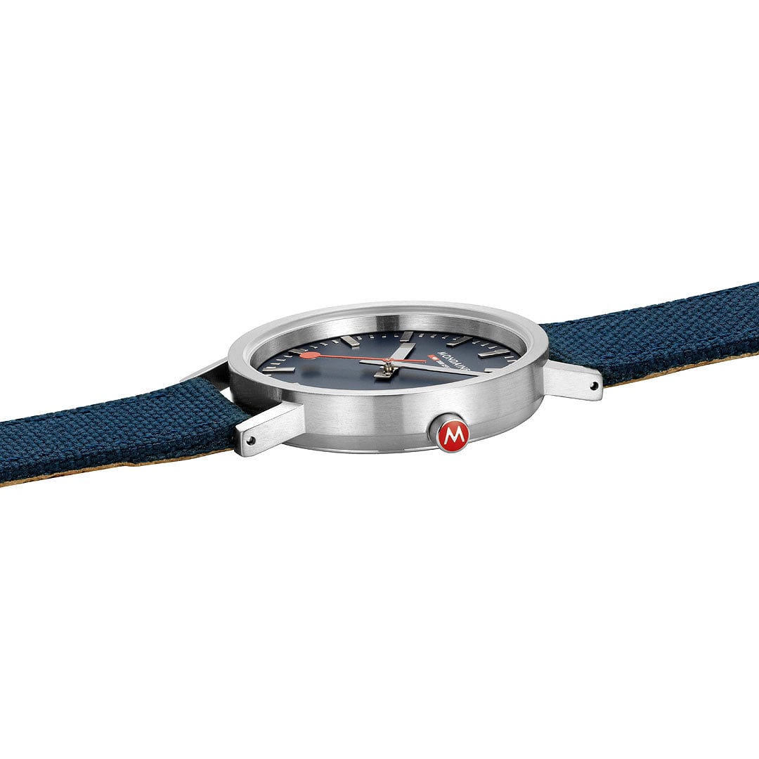 Mondaine Classic Deep Ocean Blue Textile, 36 mm A660.30314.40SBD