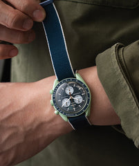 Delugs Delcro Navy/White Fabric Strap