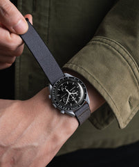 Delugs Delcro Grey/Black Fabric Strap