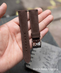 Dark Brown Alcantara Signature Strap