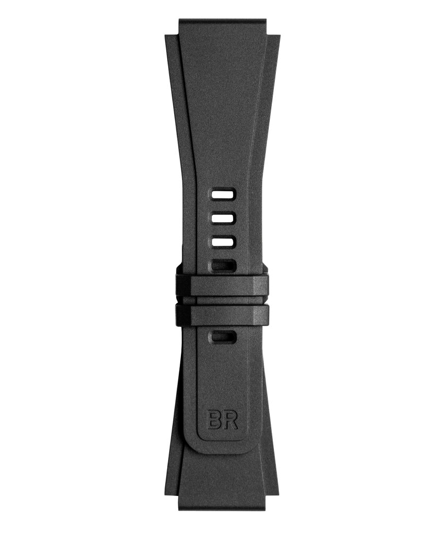 BR-03 BLACK RUBBER STRAP