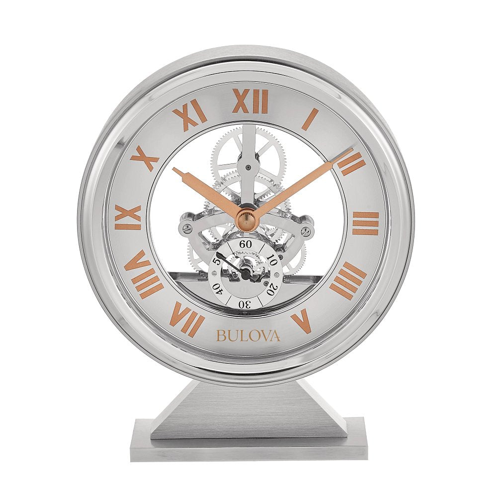 Bulova Table Top Skeleton Clock Watch B1721