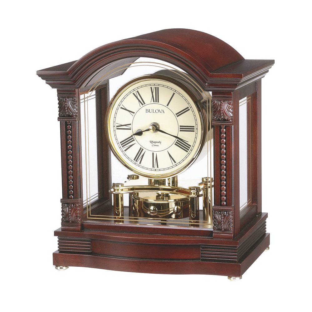 Bulova Strike and Chime Mantle Clock Watch B1987