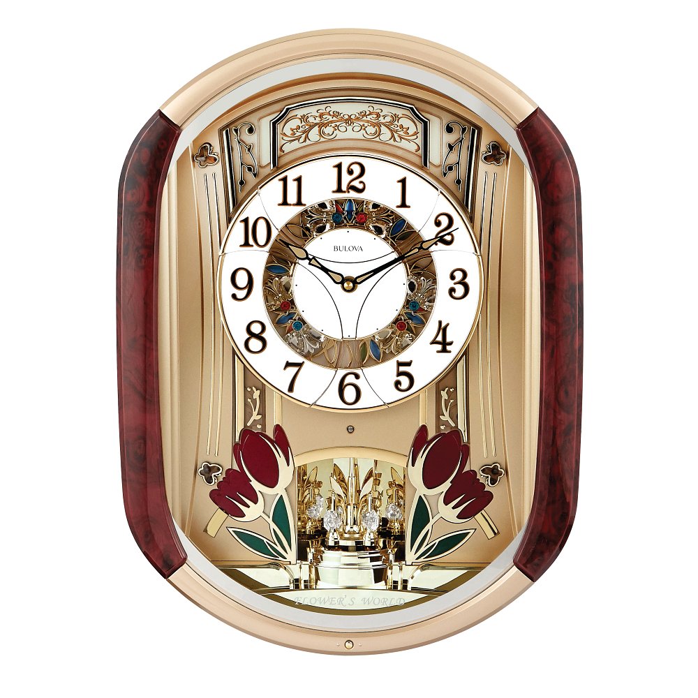 Bulova Table Top Skeleton Clock Watch B2023
