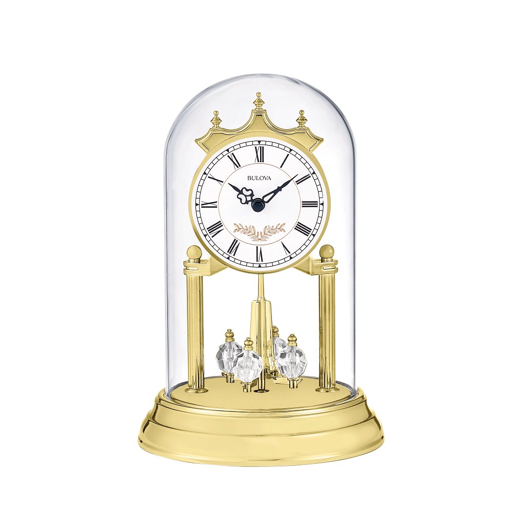 Bulova Table Top Desk Clock Watch B7651