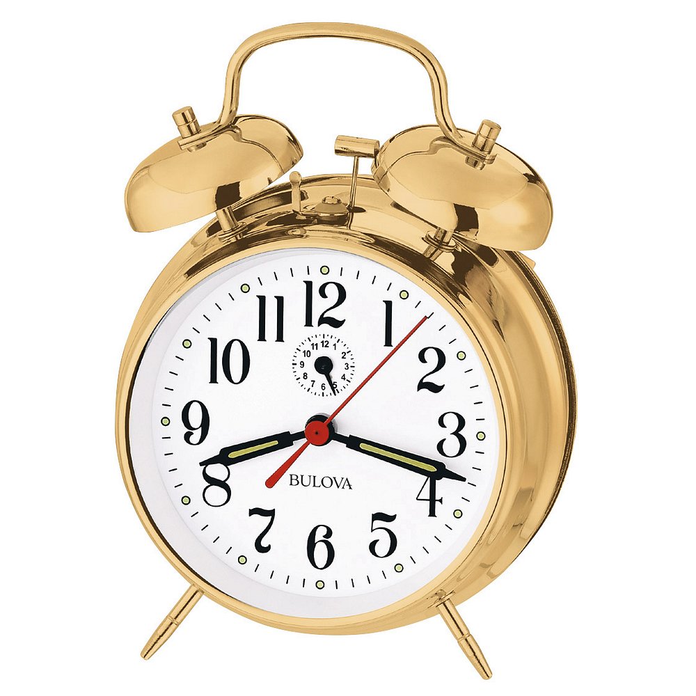 Bulova Table Top Alarm Clock Watch B8124