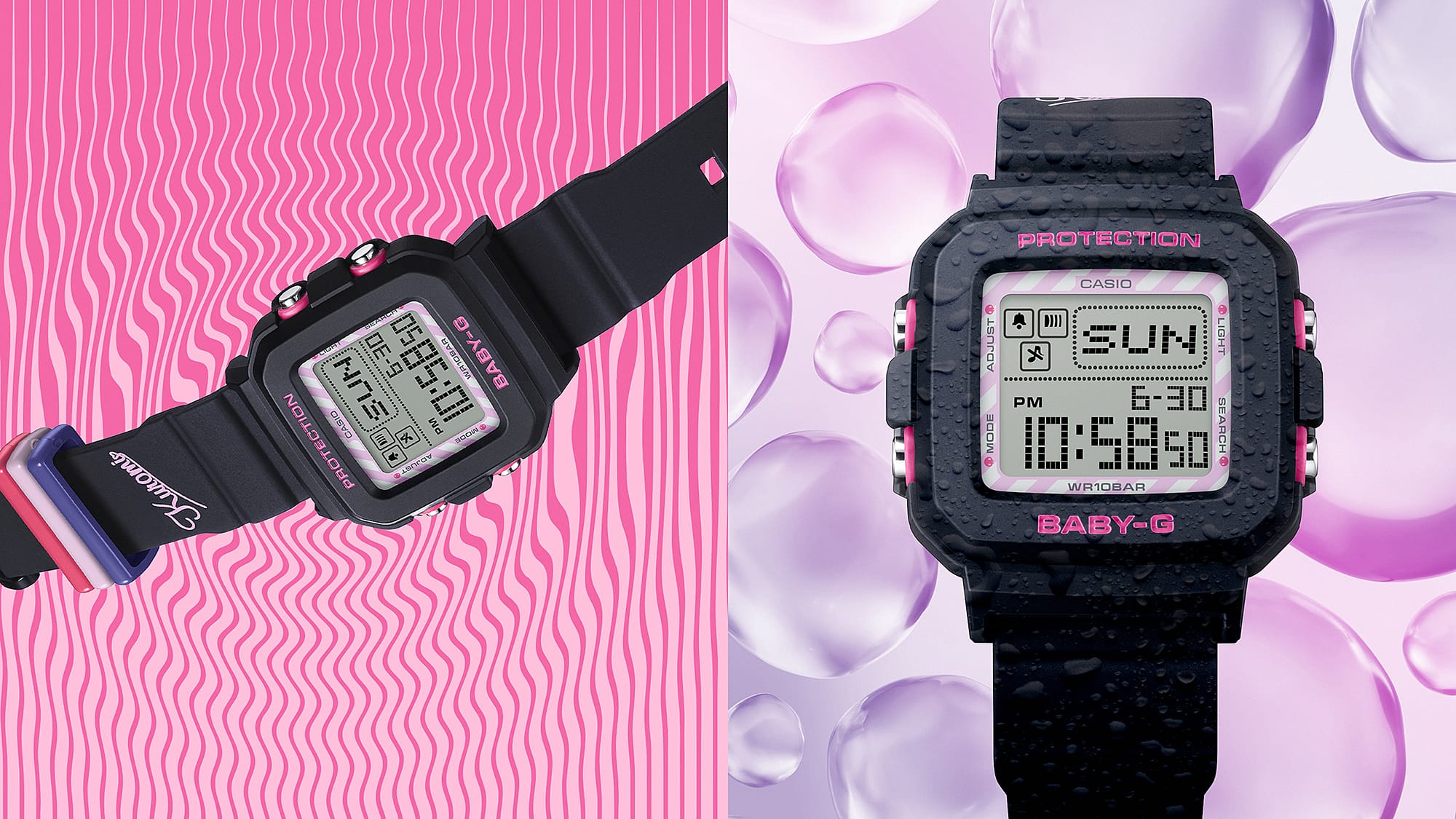 G-Shock BABY-G＋PLUS KUROMI COLLABORATION MODEL BGD-10 Series BGD10KKM-1