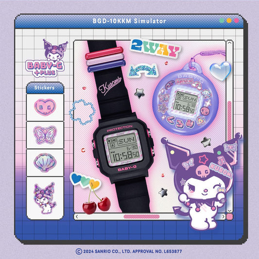 G-Shock BABY-G＋PLUS KUROMI COLLABORATION MODEL BGD-10 Series BGD10KKM-1