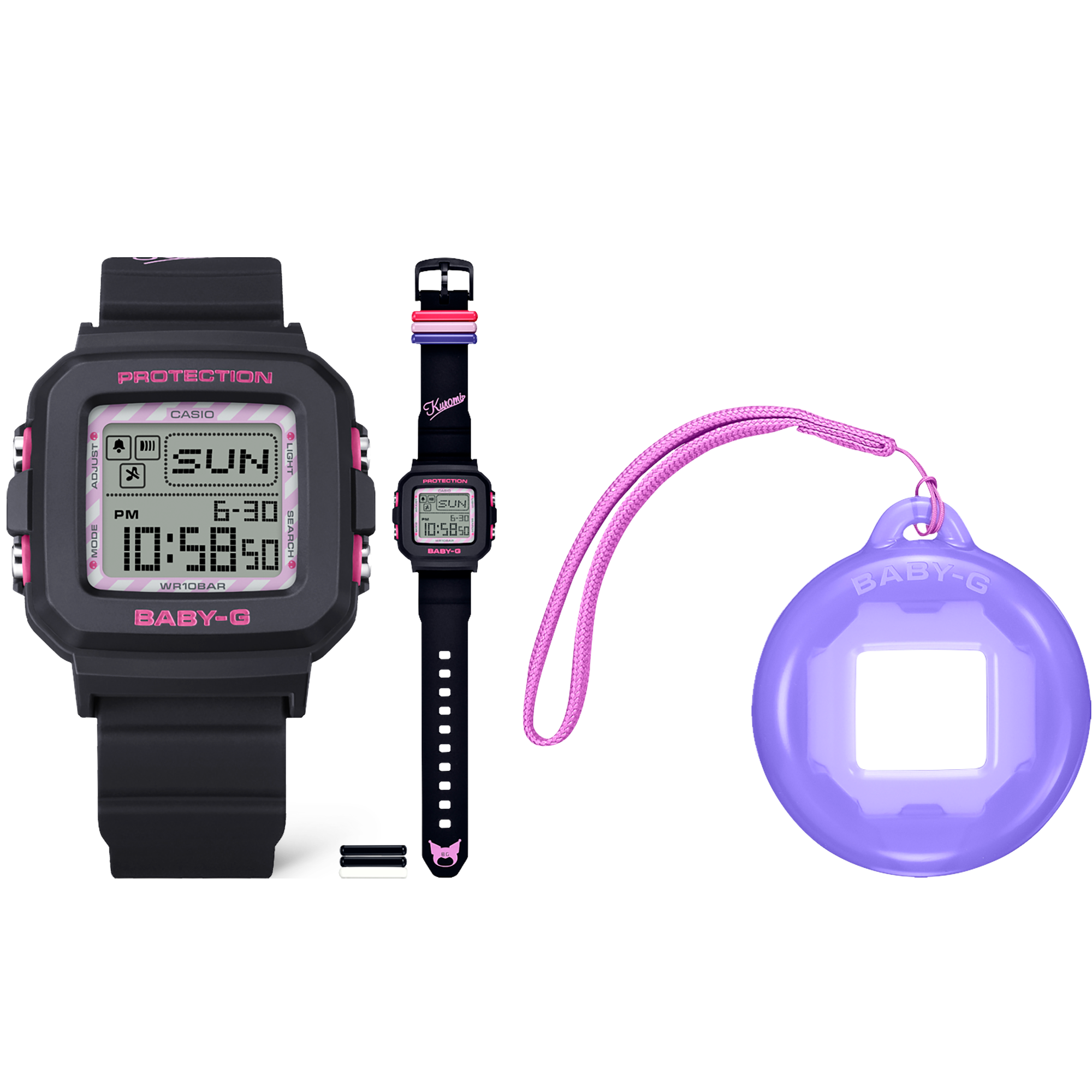 G-Shock BABY-G＋PLUS KUROMI COLLABORATION MODEL BGD-10 Series BGD10KKM-1