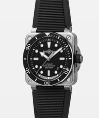 BR-03 Diver Black Steel 42 mm Watch BR03A-D-BL-ST/SRB