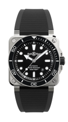 BR-03 Diver Black Steel 42 mm Watch BR03A-D-BL-ST/SRB