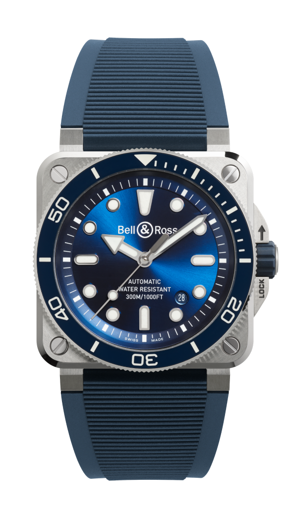 BR-03 Diver Blue Steel 42 mm Watch BR03A-D-BLU-ST/SRB