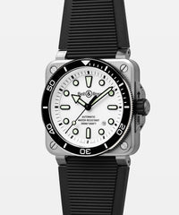 BR-03 Diver White Steel 42 mm Watch BR03A-D-WH-ST/SRB