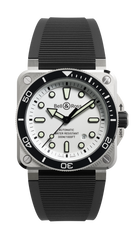 BR-03 Diver White Steel 42 mm Watch BR03A-D-WH-ST/SRB