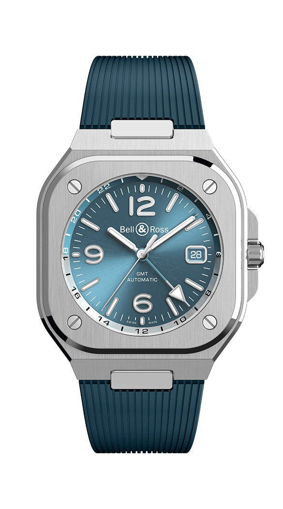 BR-05 GMT Sky Blue 41 MM Watch BR05G-PB-ST/SRB