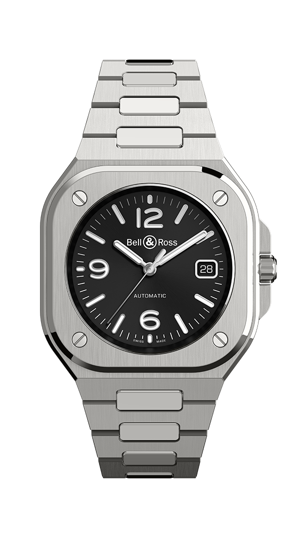 BR-05 Black Steel 40 MM Watch BR05A-BL-ST/SST