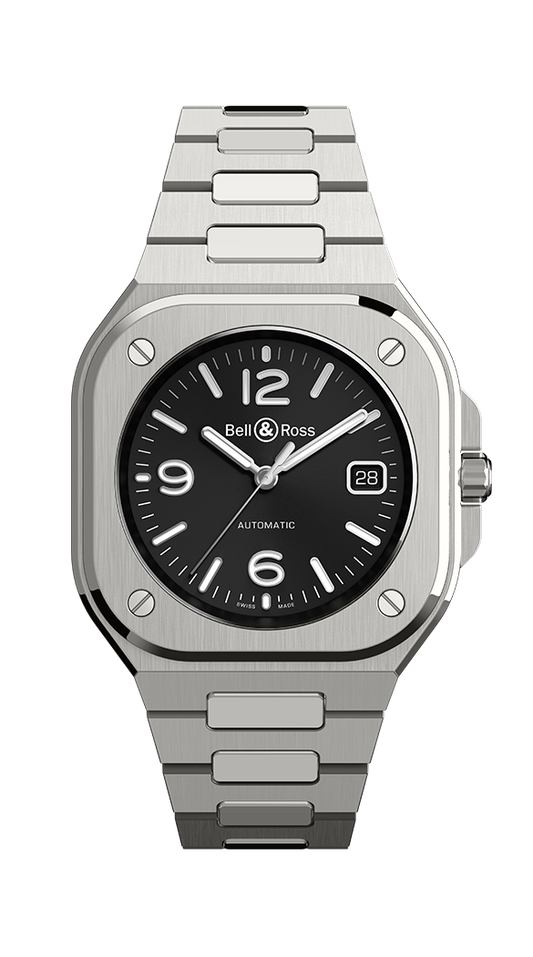 BR-05 Black Steel 40 MM Watch BR05A-BL-ST/SST